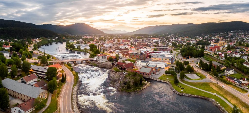 Dronefoto næringseiendom, Kongsberg