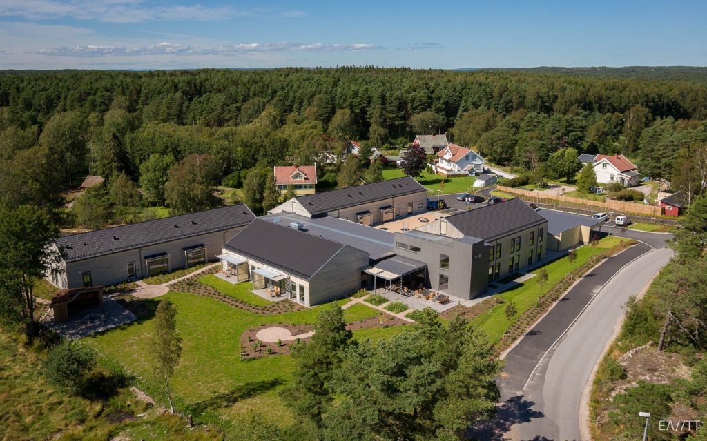 Dronefoto av bolig