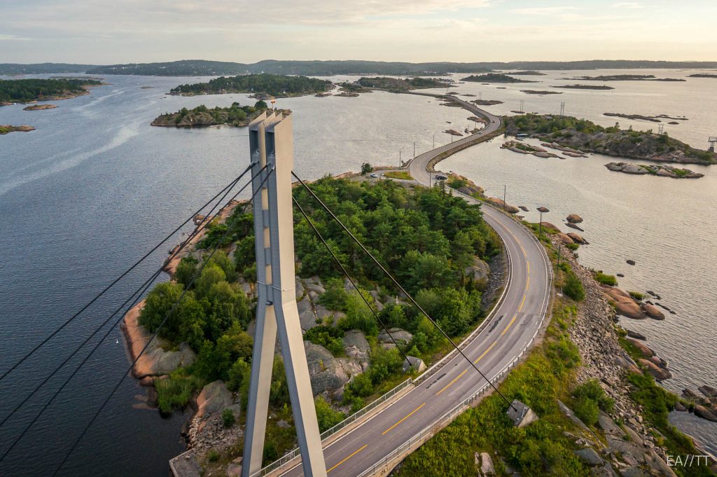 Dronefoto fra Hvaler i Østfold